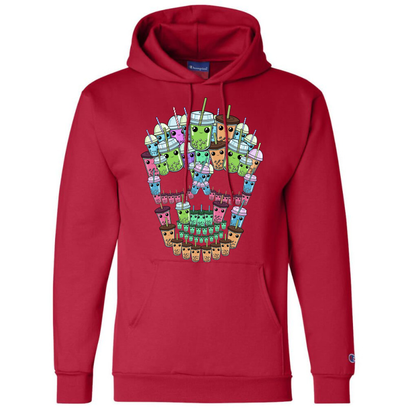 Bubble Tea Skull Gift Boba Tea Gifts Bubble Tea Gi Champion Hoodie by didamyeten3 | Artistshot