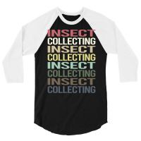 Colorful Text Insect Collecting Retro 3/4 Sleeve Shirt | Artistshot