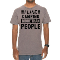 I Like Camping More Than People Funny 80s Vintage T-shirt | Artistshot