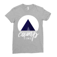 Camp Time Camping Ladies Fitted T-shirt | Artistshot