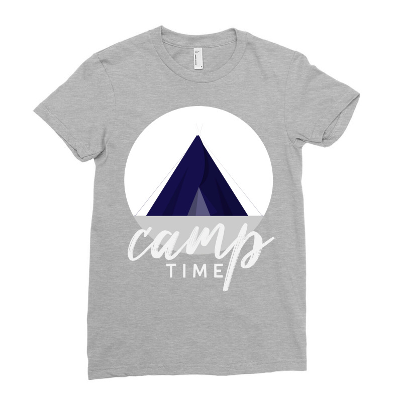 Camp Time Camping Ladies Fitted T-Shirt by nayarehmoudo | Artistshot