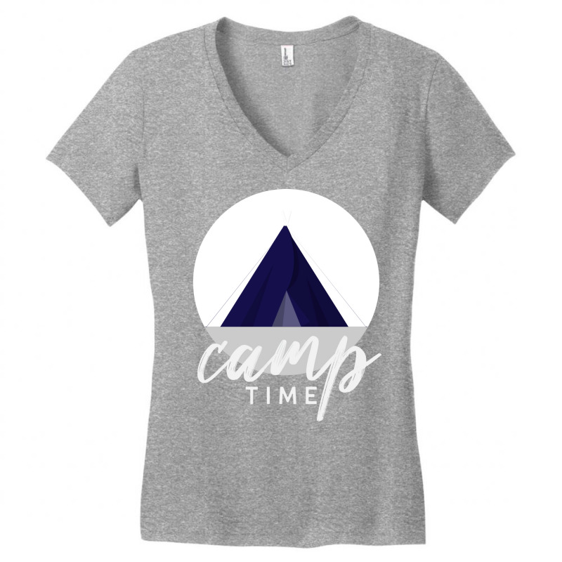 Camp Time Camping Women's V-Neck T-Shirt by nayarehmoudo | Artistshot