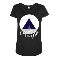 Camp Time Camping Maternity Scoop Neck T-shirt | Artistshot