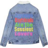 Capricorn Boyfriends Are The Sassiest Lovers Uniqu Unisex Sherpa-lined Denim Jacket | Artistshot