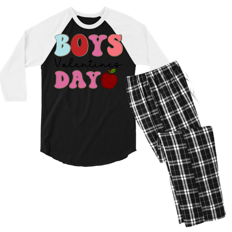 Boys Valentines Dayvalentines Day Valentine Gift ( Men's 3/4 Sleeve Pajama Set | Artistshot