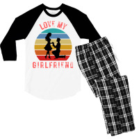 Love My Girlfriend 80s (1) Men's 3/4 Sleeve Pajama Set | Artistshot