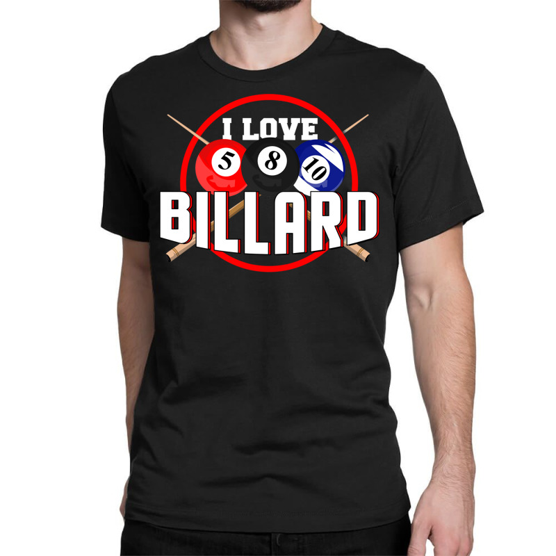 Billiard Snooker Gift Pool Billiard Ball Queue Eig Classic T-shirt | Artistshot