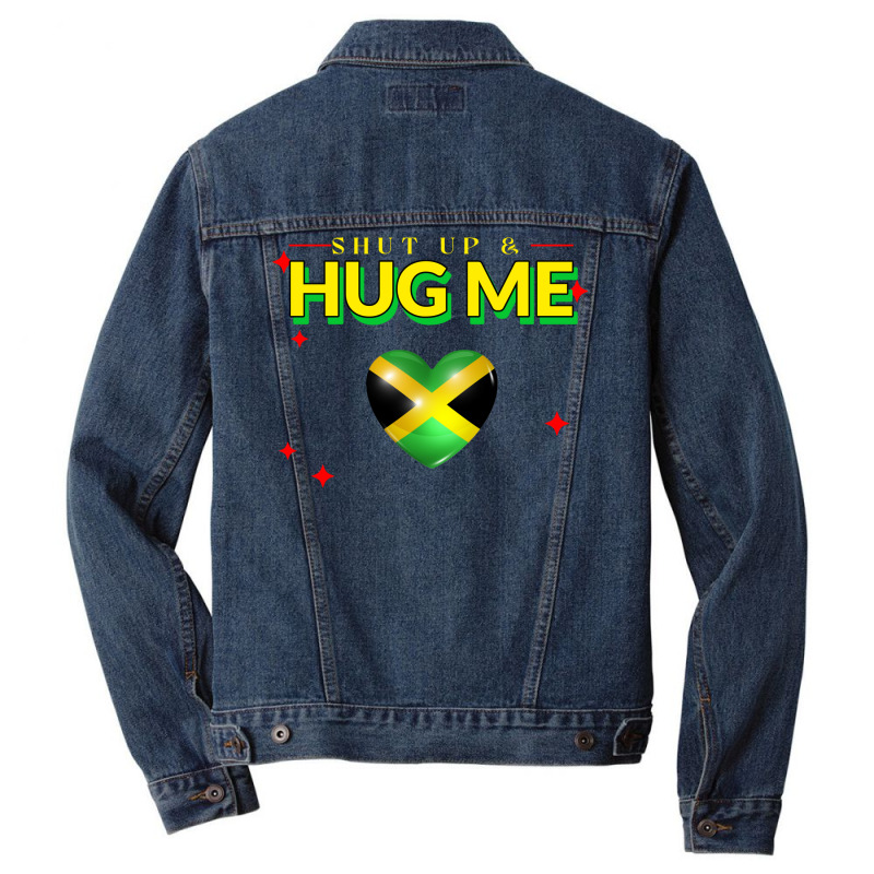 Shut Up And Hug Me On Valentines Day Tumblr (1) Men Denim Jacket by woelkelytjeb | Artistshot