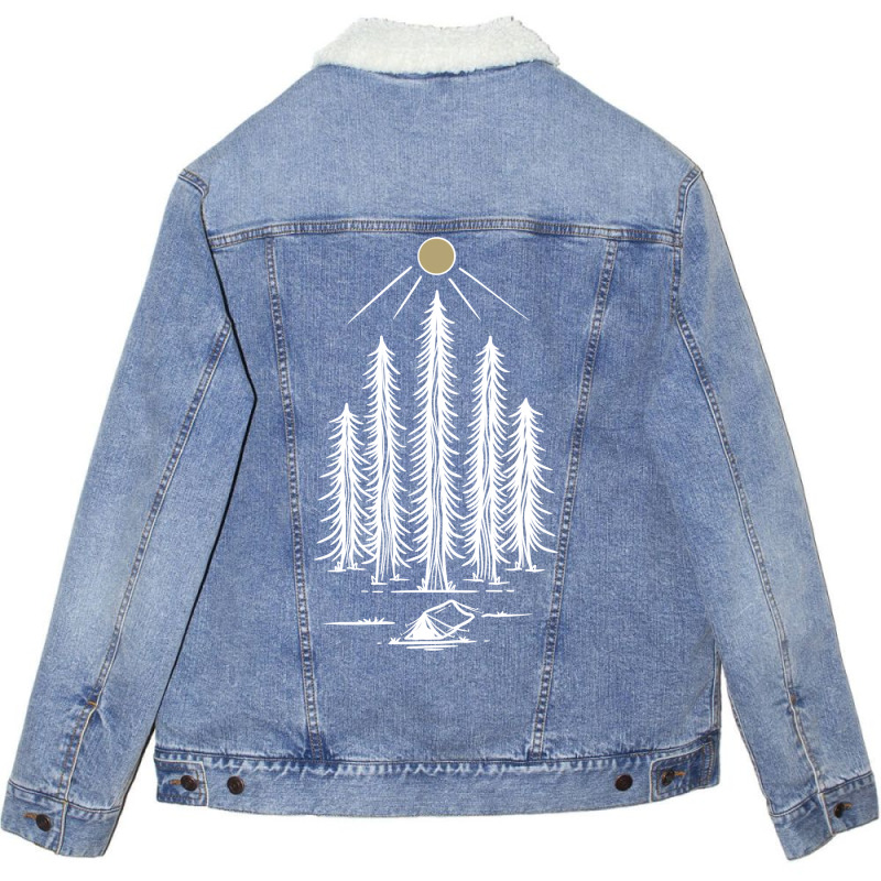 Camp Away X White Girl Unisex Sherpa-lined Denim Jacket | Artistshot