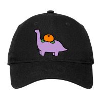 Orange Fruit Brontosaurus Adjustable Cap | Artistshot