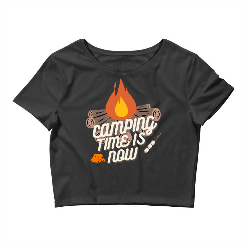 Camping Time Is Now Boy Crop Top by wspurtyteo | Artistshot