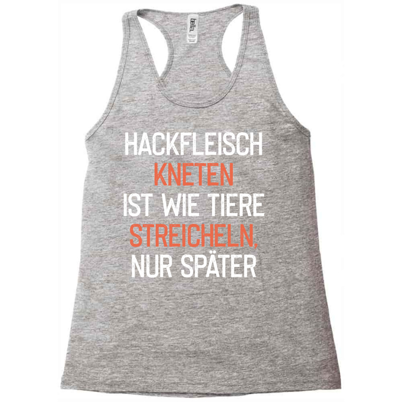 Kneading Minced Meat Funny Butcher Butcher Nostalg Racerback Tank by tornogedisax | Artistshot