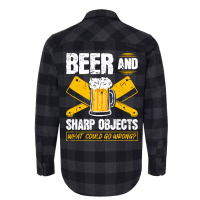 Beer Sharp Objects What Could Go Wrong Butcher Hum Flannel Shirt | Artistshot