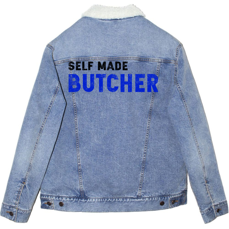 Butcher Quote Tumblr Unisex Sherpa-Lined Denim Jacket by milabtowerp | Artistshot