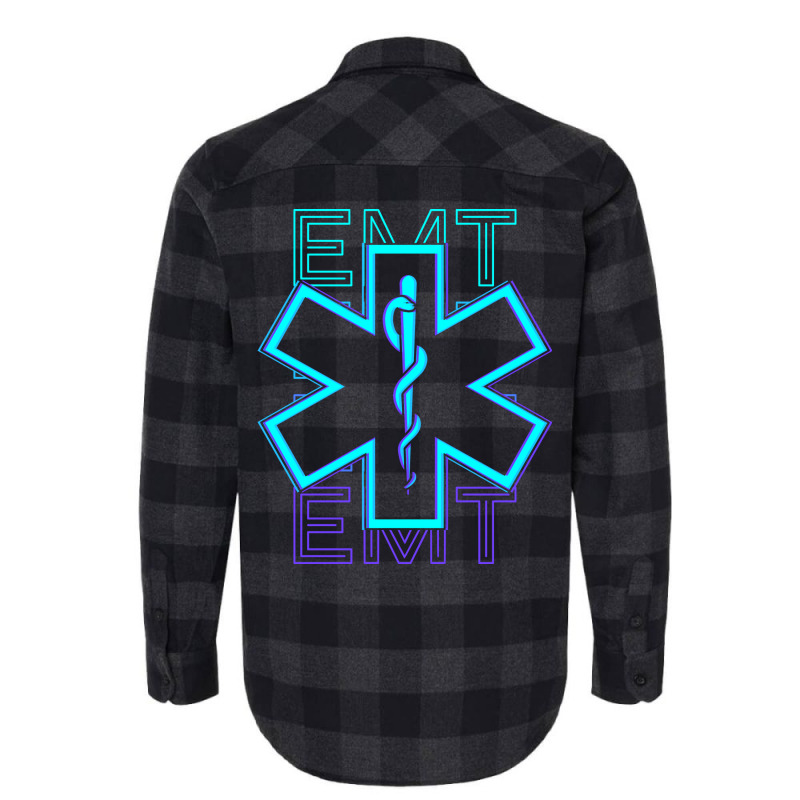 Emt Emergency Medical Technician Paramedic Lifesav Flannel Shirt | Artistshot