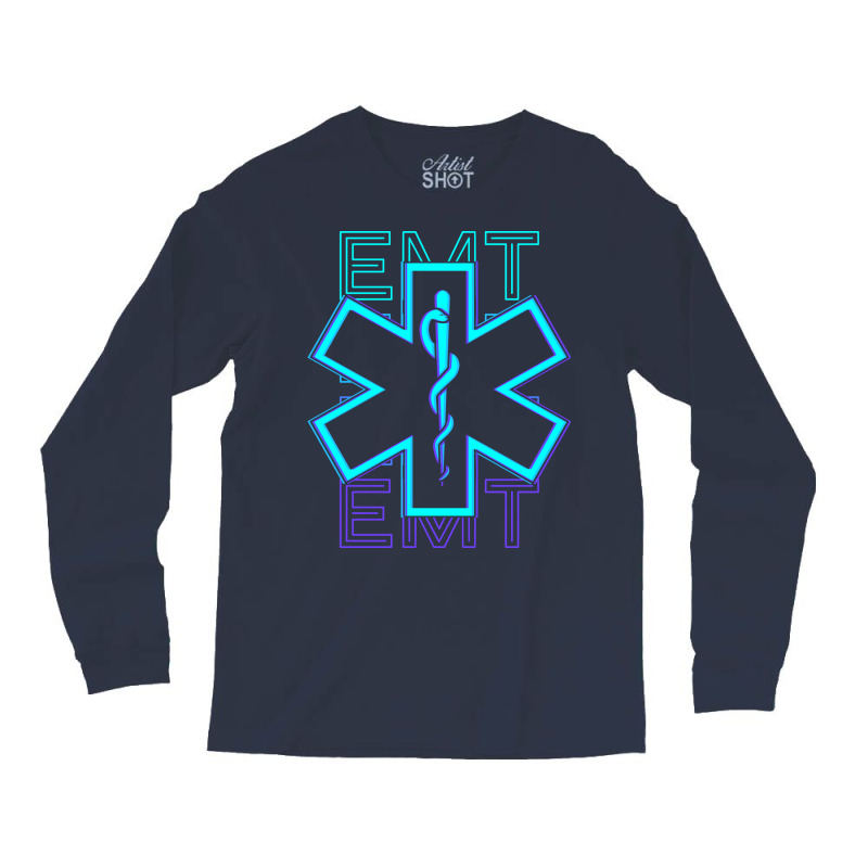 Emt Emergency Medical Technician Paramedic Lifesav Long Sleeve Shirts | Artistshot