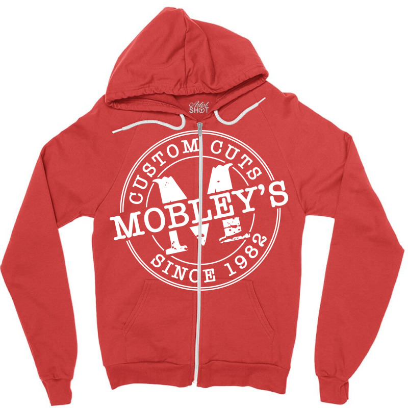 Mobleys Buck Yellow Zipper Hoodie | Artistshot