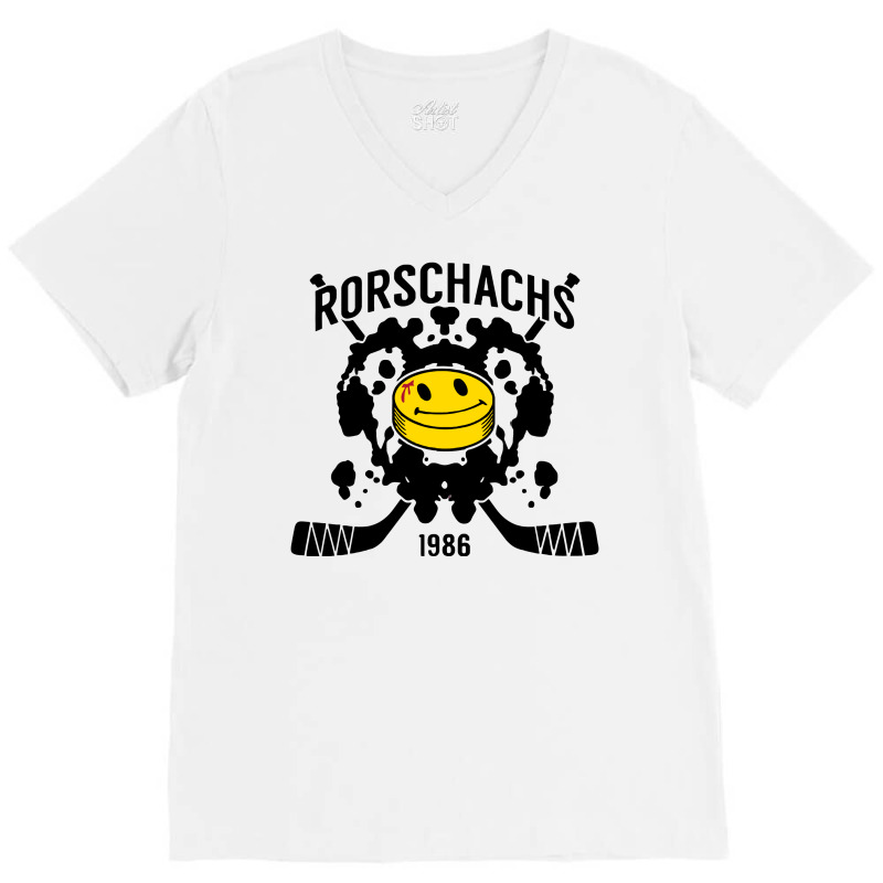 Rorschachs V-Neck Tee by MilaArt. | Artistshot