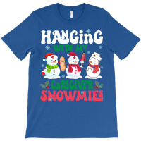 Hanging With My Caregiver Snowmies Nurse Stethosco T-shirt | Artistshot