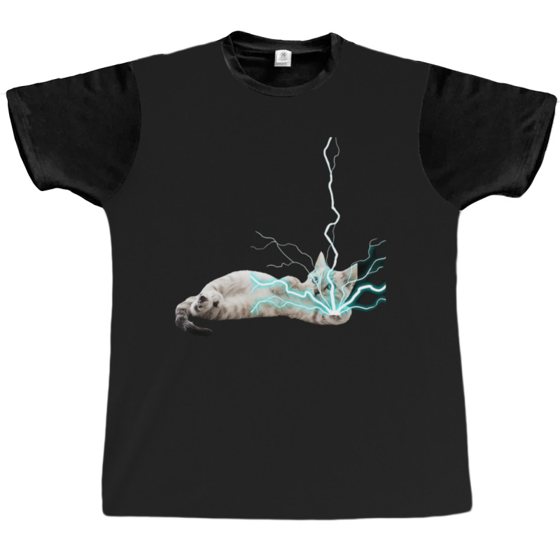 Cat Lightning   1 Graphic T-shirt by Reynaldo K Dennis | Artistshot