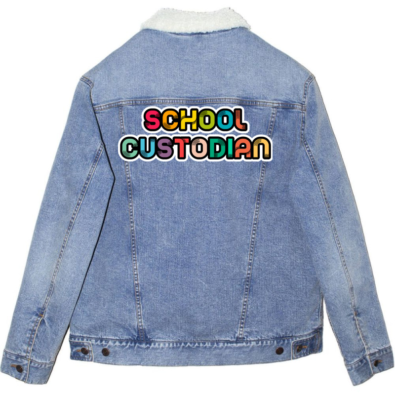 School Custodian Summer Unisex Sherpa-lined Denim Jacket | Artistshot