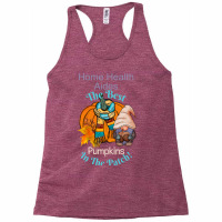 Home Health Aide Fall Gnome Pumpkin Cute Funny Tha Racerback Tank | Artistshot