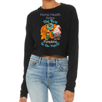 Home Health Aide Fall Gnome Pumpkin Cute Funny Tha Cropped Sweater | Artistshot