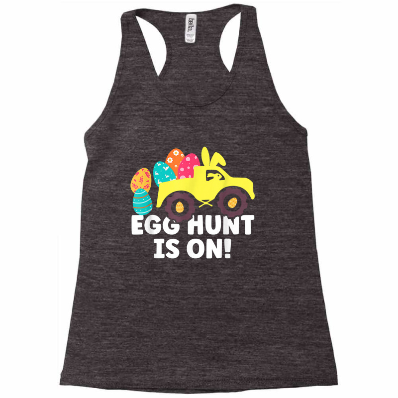 Easter Egg Hunt Is On Happy Easter For Kids And Ad Racerback Tank by Dorothy T Trujillo | Artistshot