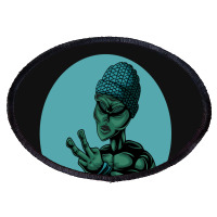 Alien Rap Funny Oval Patch | Artistshot