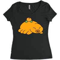 Orange Fruit Waterbear Women's Triblend Scoop T-shirt | Artistshot