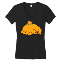 Orange Fruit Waterbear Women's V-neck T-shirt | Artistshot