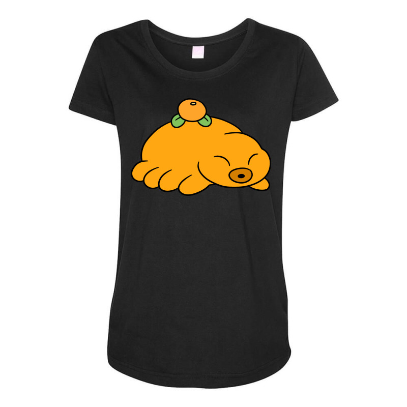 Orange Fruit Waterbear Maternity Scoop Neck T-shirt by ilal12 | Artistshot