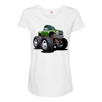 Cartoon Monster Truck Music Maternity Scoop Neck T-shirt | Artistshot