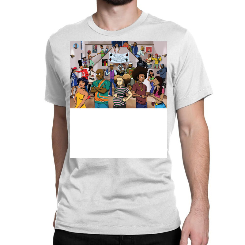 Black Cartoon Reunion 1 Funny Classic T-shirt | Artistshot