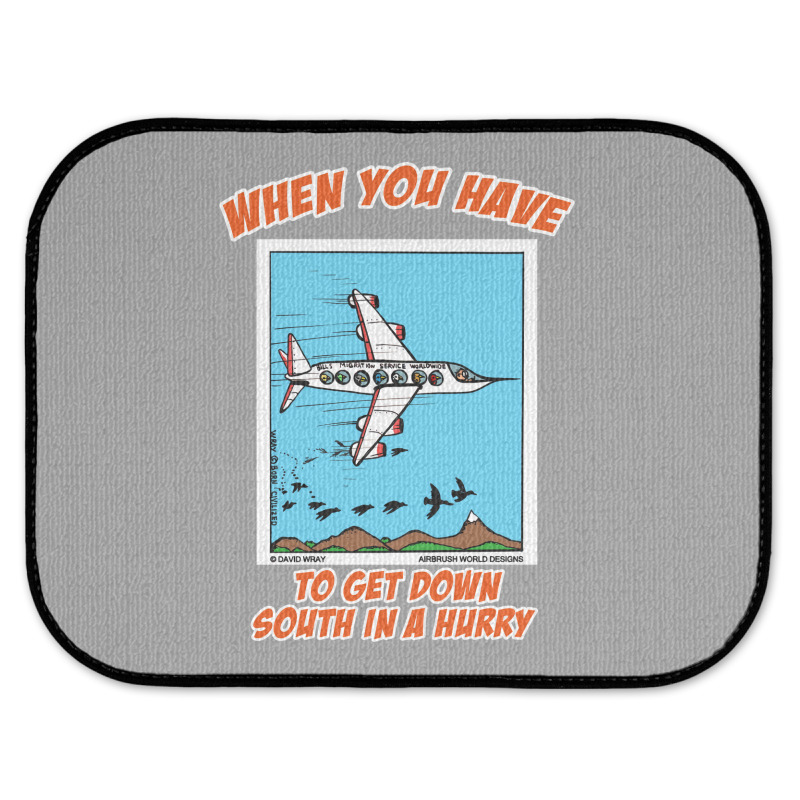 Bird Migration Service Airline Funny Animal Novelt Rear Car Mat | Artistshot