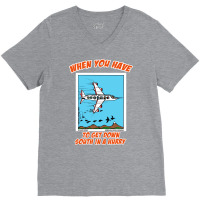 Bird Migration Service Airline Funny Animal Novelt V-neck Tee | Artistshot