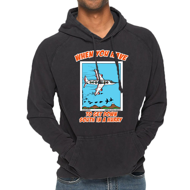 Bird Migration Service Airline Funny Animal Novelt Vintage Hoodie | Artistshot