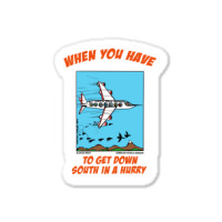 Bird Migration Service Airline Funny Animal Novelt Sticker | Artistshot