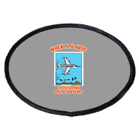 Bird Migration Service Airline Funny Animal Novelt Oval Patch | Artistshot