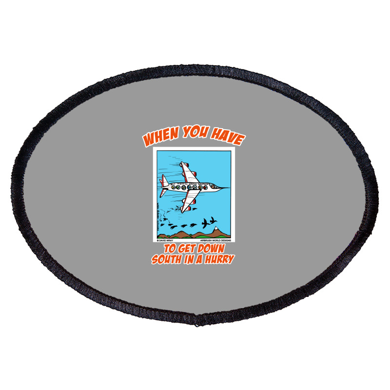 Bird Migration Service Airline Funny Animal Novelt Oval Patch | Artistshot