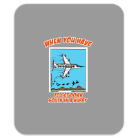 Bird Migration Service Airline Funny Animal Novelt Mousepad | Artistshot