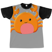 Cute Cartoon Crab Girl Graphic T-shirt | Artistshot