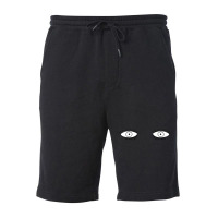 Cartoon Eyes Tired Fleece Short | Artistshot