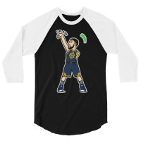 Klay Thompson Cartoon Style Vintage 3/4 Sleeve Shirt | Artistshot