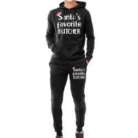 Santas Favorite Butcher Funny Christmas Saying Gir Hoodie & Jogger Set | Artistshot