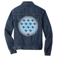 Unique And Different Concept With Cartoon Retro Fi Men Denim Jacket | Artistshot