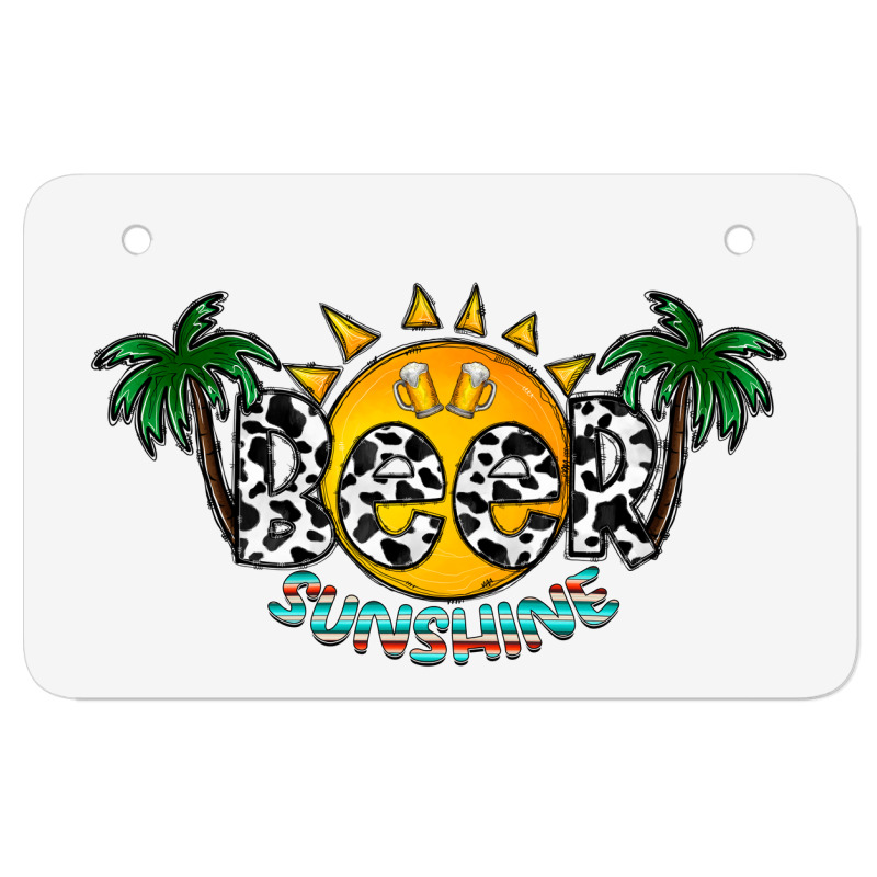 Beer Sunshine Atv License Plate | Artistshot