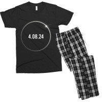 America Totality 04.08.24 Total Solar Eclipse 2024 Men's T-shirt Pajama Set | Artistshot