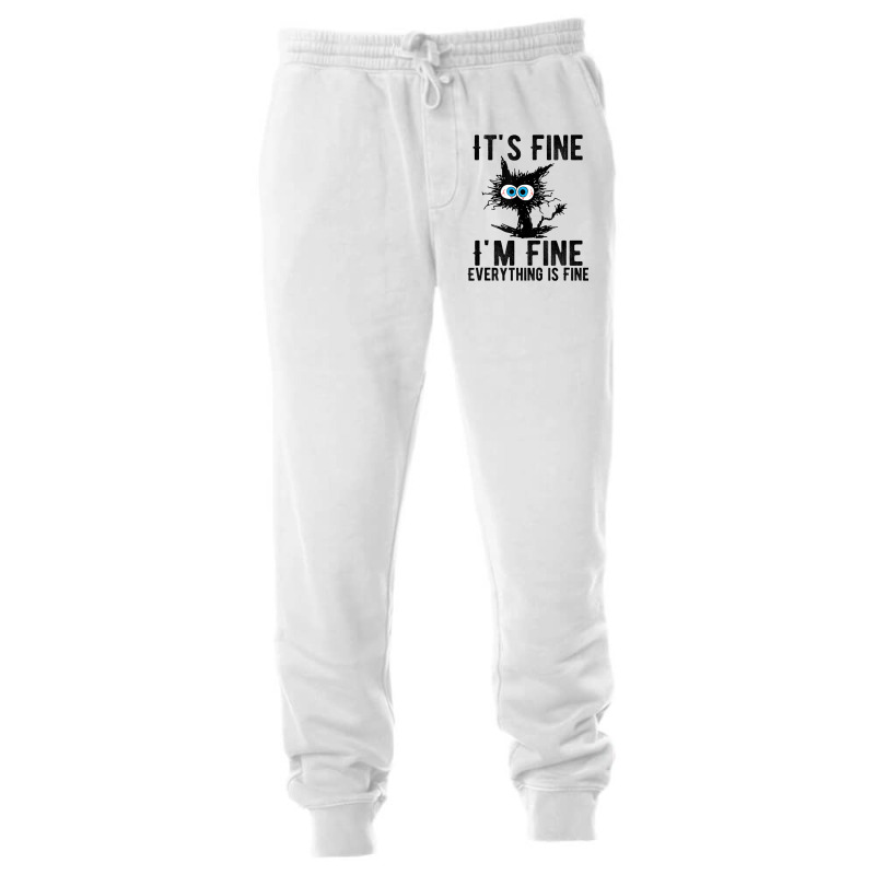 It's Fine I'm Fine Everything Is Fine Funny Cat Ki Unisex Jogger | Artistshot