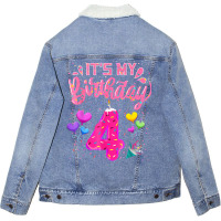 It's My 4th Birthday Doughnut Happy 4 Years Old Gi Unisex Sherpa-lined Denim Jacket | Artistshot